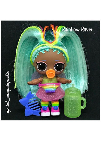 Ігровий набір Lol Surprise Hairgoals Rainbow raver Радуга series 2 makeover color change glitter doll Sunshine L.O.L. Surprise! (323480701)