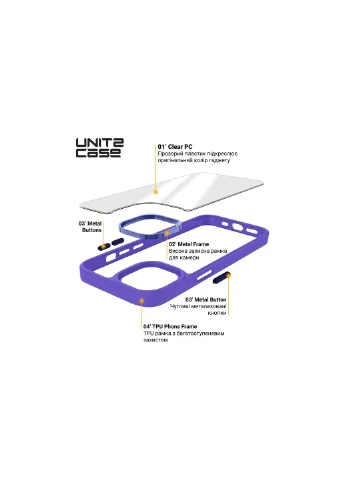 Чохол до мобільного телефона (ARM69949) ArmorStandart UNIT2 Apple iPhone 14 Pro Lavander (326592309)