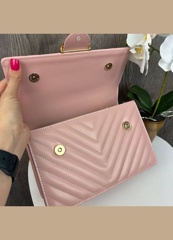 Женская мини сумочка клатч маленькая сумка с птичками розовая Bird (340113312)