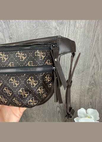 Женская нагрудная бананка Коричневый (1687ДКк) No Brand сумка (342398908)