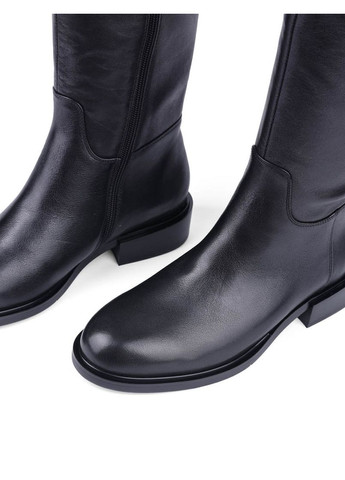Осенние женские сапоги ws5219-31641-n560k черная кожа Attizzare