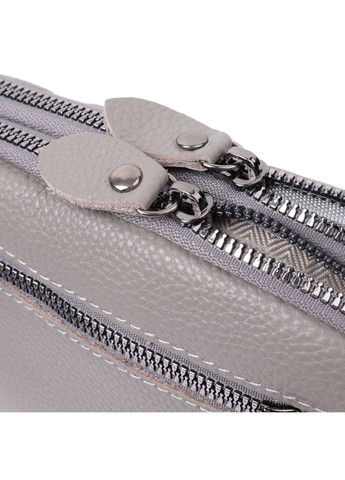 Зручна жіноча сумка прошита ромбами на лицьовій стороні з натуральної шкіри. 19,5х12,5х7 см Vintage (315871259)