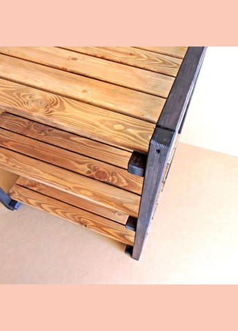 Етажерка розбірна з дерева Брістоль 3 мускат (МЕБ-000235) No Brand (327850442)