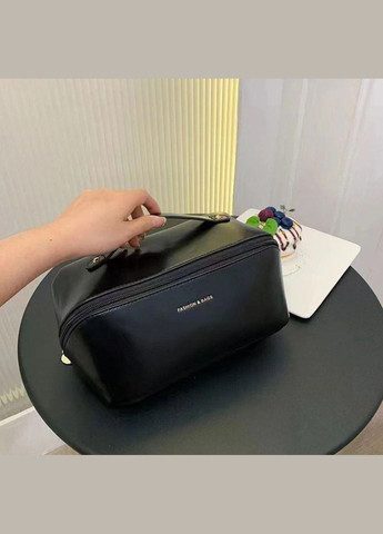 Косметичка из искусственной кожи, дорожный органайзер для косметики Черная No Brand (296193730)