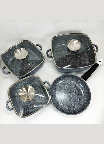 Каструля на Каструлю кращі каструлі UN-5531 7 предметов, Якісна каструля, CD-419 Якісні каструлі Unique (351485855)