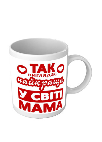 Чашка для мамы Так выглядит самая лучшая в мире мама No Brand (302522788)