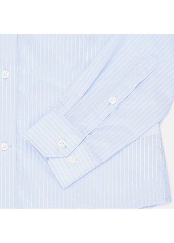 Голубой кэжуал рубашка однотонная H&M