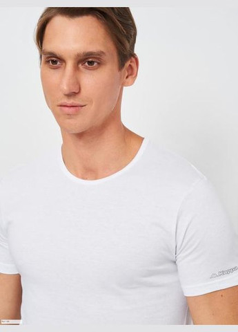 Біла футболка t-shirt mezza manica girocollo білий Kappa