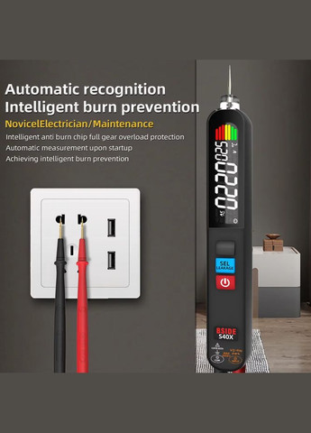 Цифровий мультиметр S40X з функцією виявлення витоку напруги Bside (307802659)