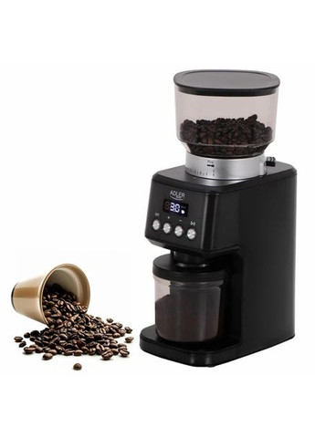 Кавомолка AD 4300, 180 Вт, 31 рівень помелу, імпульсний режим, контейнер 300 г Adler (372908592)