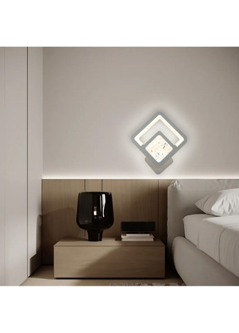 Управляемый светодиодный светильник бра TETRA ICE 13 Вт S 288х252х46 мм ESLLSE (365446769)