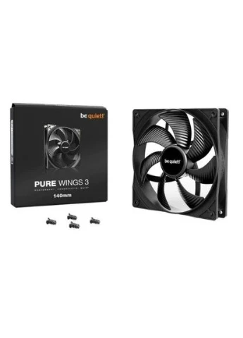 Вентилятор 140 мм, Pure Wings 3,, 140х140х25 мм, 1200 об/хв, 21.9 дБ, 3-pin, пiдшипник ковзання з гвинтовою нарізкою (BL107) be quiet! (395348169)