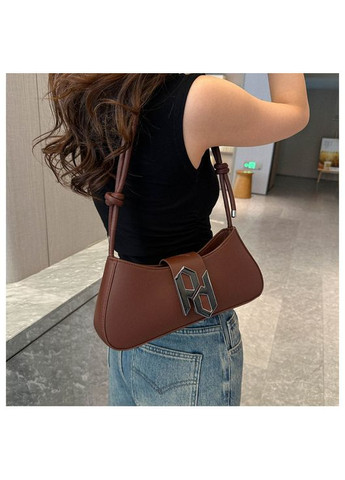 Женская сумка 2734 багет коричневая No Brand (306709411)