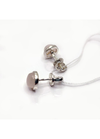 Сережки 'Юкон' срібло 925° 1,79г. рожевий кварц гвинтики (2681/к) Elis-s (365874338)