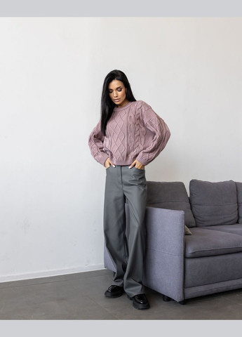 Кофейный демисезонный свитер джемпер Larionoff