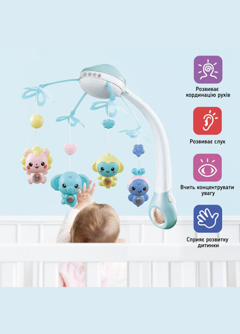 Дитячий мобіль для немовлят на ліжечко з проектором A1 No Brand (347590475)