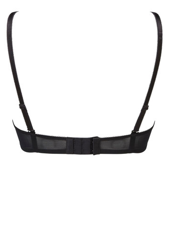 Чёрный планж 13001 изящный прозрачный мягкий из кружева шантильи для идеальной формы Gossard с косточками эластан, полиамид