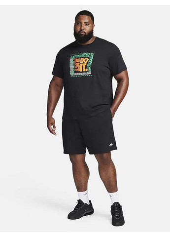 Чоловічі Шорти M CLUB KNIT SHORT Чорний Nike (367591016)