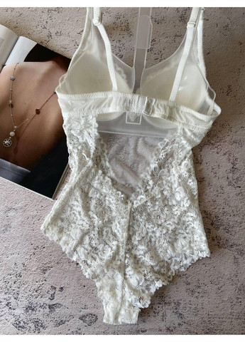 Белое кружевное боди женское нижнее белье Porlloma (304999953)