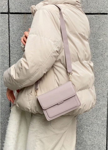 Жіноча сумка крос-боді на три відділи лілова фіолетова No Brand (288537187)