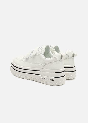 Білі кеди на платформі жіночі колір білий cb-00267181 Yuki