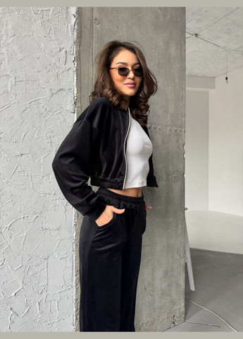 Велюровий костюм з широкими штанами Fashion (333751227)