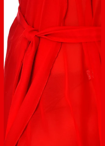 Халат женский шифоновый красного цвета Let's Shop (329995773)