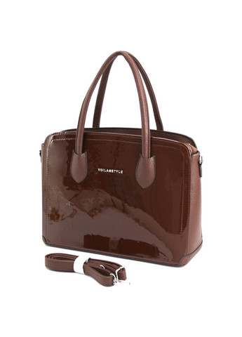 Каркасна жіноча сумка 56334201 коричнева Voila (348418622)