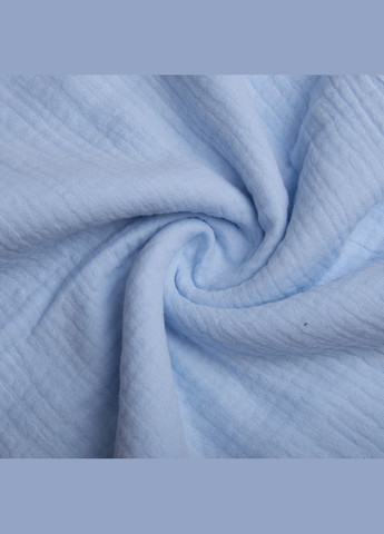 Тканина бавовна плательна Муслін для платтів, блузок, спідниць блакитна IDEIA (318506940)