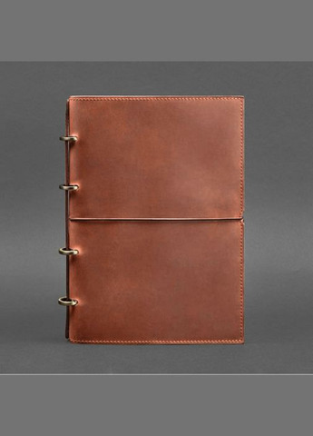 Шкіряний блокнот на кільцях (софт-бук А4, А5) 9.0 в м'якій світло-коричневій обкладинці (A-027478) BlankNote (328961443)