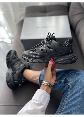 Кроссовки женские Balenciaga Track Black 542023 W Баленсиага Трипл Блек No Brand белые демисезоны (366195248)