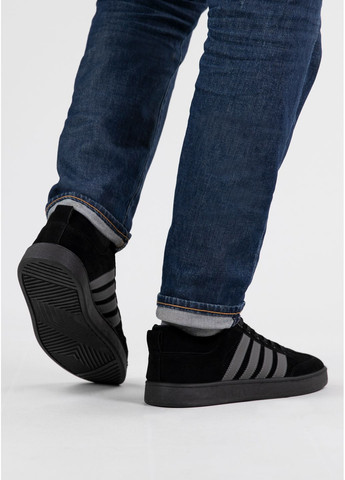 Черные демисезонные кроссовки мужские черные (510) Bromen