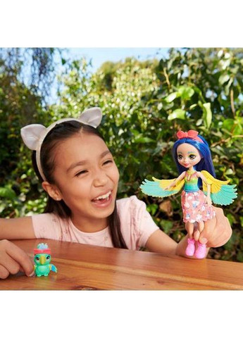 Лялька Папужка Пріта з улюбленцем, 15 см () Enchantimals HHB89 (370499173)