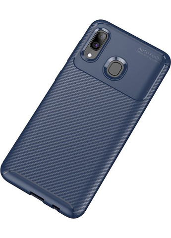Чехол-накладка TPU Carbon Fiber 1,5mm Case Samsung Galaxy A40 Dark Blue Toto (301836513)