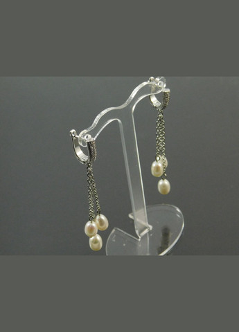 Эксклюзивные серьги "3 Жемчужины" Fursa fashion (315591484)