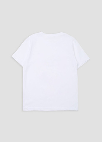Белая летняя футболка с коротким рукавом для девочки цвет белый cb-00277061 No Brand
