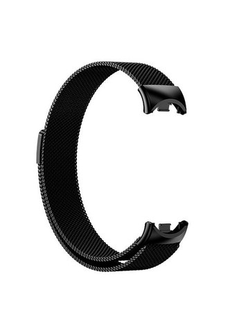 Ремінець для Xiaomi Mi Band 8 / 9 (сумісний) міланське плетіння Чорний колір No Brand (372182225)