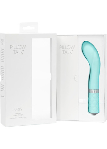 Розкішний вібратор Pillow Talk - Sassy Teal з кристалом Сваровські для точки G, подарункова упаковка No Brand (366878103)