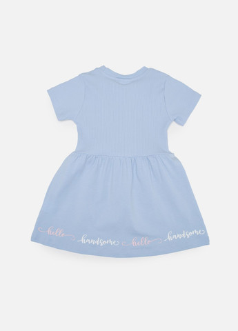 Голубое платье с коротким рукавом для девочки цвет голубой цб-00245133 Miss Feriha (297059847)