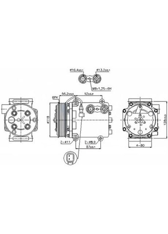Компресор кондиціонера Nissens (366732993)