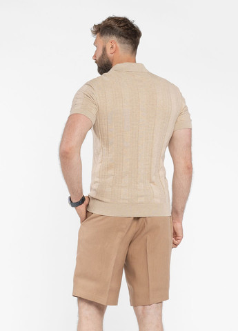 Бежевая футболка-поло мужское бежевое для мужчин Arber