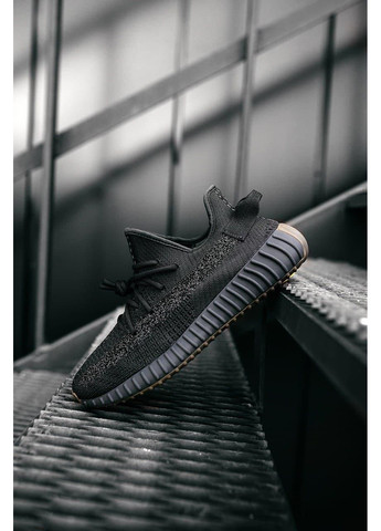 КРОССОВКИ ЖЕНСКИЕ ADIDAS YEEZY BOOST 350 BLACK CINDER АДИДАС ИЗИ БУСТ No Brand чёрные демисезоны (367172641)