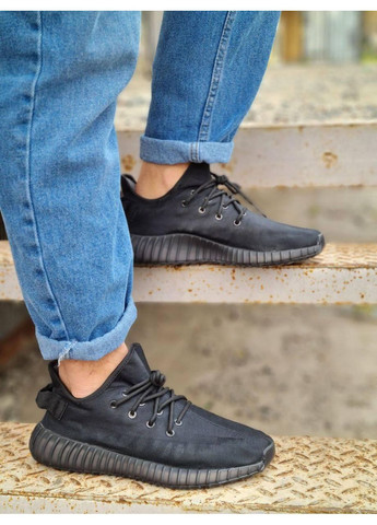 КРОСІВКИ ЖІНОЧІ ADIDAS YEEZY BOOST 350 MONO BLACK V2 АДІДАС ІЗІ БУСТ No Brand чорні демісезони (368887785)