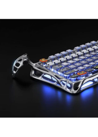 Клавіатура Mercury K1 Pro 80keys x Kailh Speedy Mint BT/WL/USB RGB Interstellar Silver (GSK1PRO_S_CGRY) GravaStar (399513388)