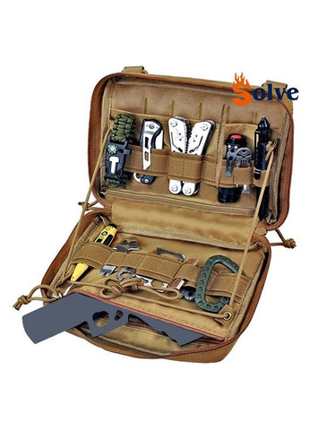 Тактична Сумка Підсумок 25.5 x 19 x 5.5 cm Coyote KT6001145 Solve (305743490)