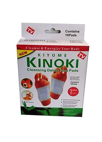 Медичний пластир детоксикаційний для ніг Kinoki Cleansing Detox Foot Pads 10 шт (1834829311) No Brand (336545976)