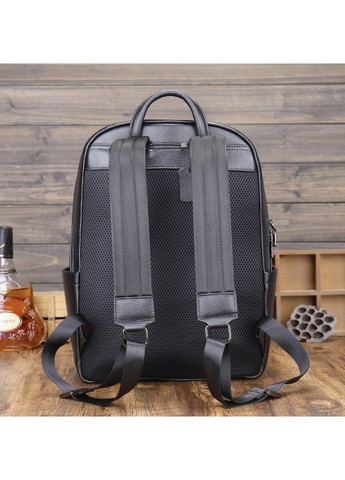 Рюкзак мужской кожаный. Черный городской рюкзак для ноутбука и документов 13292 Tiding Bag (336950649)