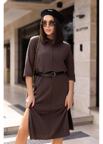 Коричнева кежуал сукня Fashion Girl