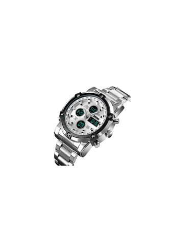 Годинник наручний чоловічий 1389SI SILVER, брендовий чоловічий годинник. Колір: срібний Skmei (364665314)