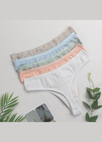 Комплект жіночих трусиків-стрінгів 5 шт Nicoletta (340462277)